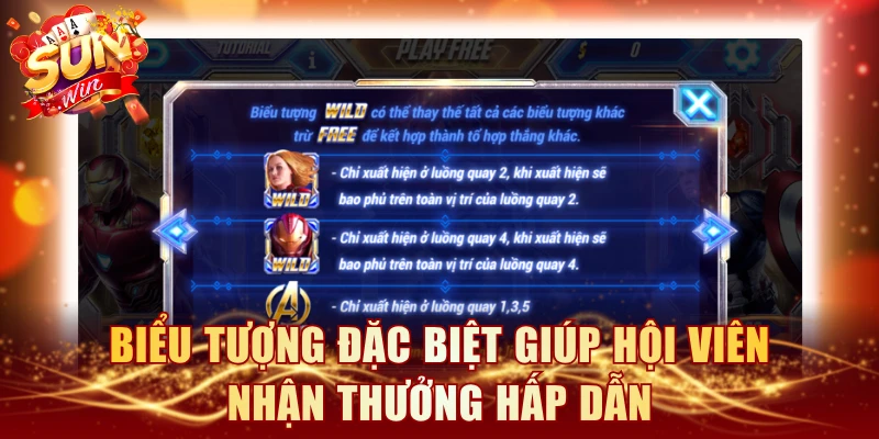Biểu tượng đặc biệt giúp hội viên nhận thưởng hấp dẫn