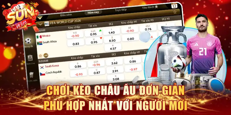 Chơi kèo châu Âu đơn giản phù hợp nhất với người mới