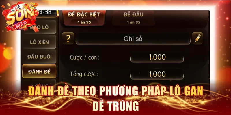 Đánh đề theo phương pháp lô gan dễ trúng