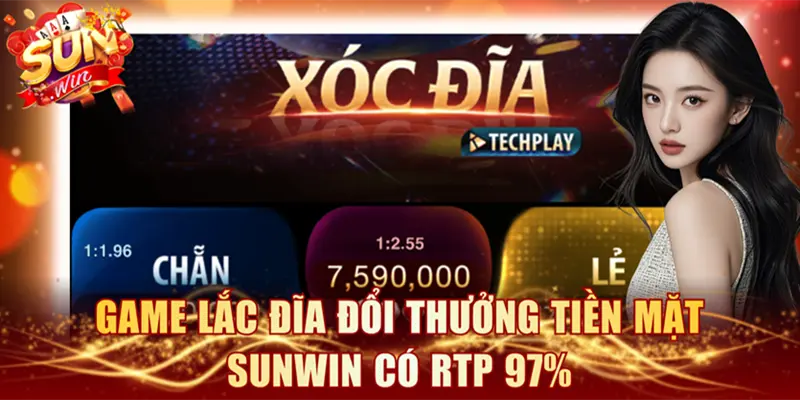 Game lắc đĩa đổi thưởng tiền mặt SUNWIN có RTP 97%