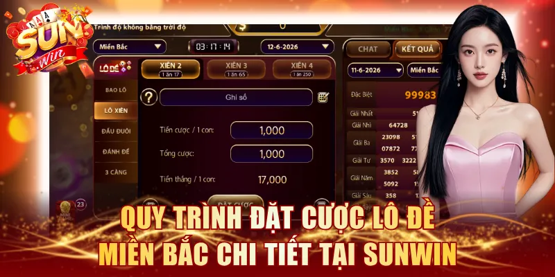 Quy trình đặt cược lô đề miền Bắc chi tiết tại SUNWIN