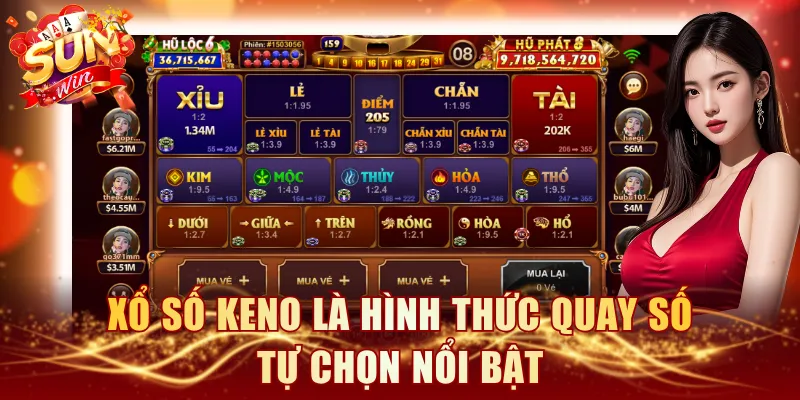 Xổ số Keno là hình thức quay số tự chọn nổi bật
